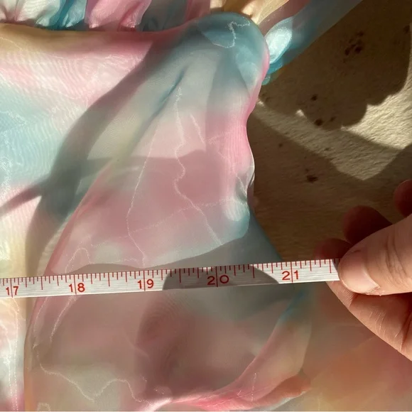 4XL Lover Era Pastel Puff Sleeve Mini Dress dreamy swiftie taylor swift spring - Picture 7 of 9